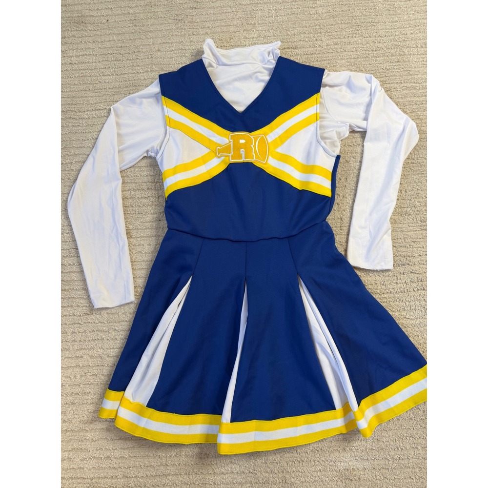Archie Comics Riverdale High Cheerleader Costume Dress & Shirt Set Blue Yellow M